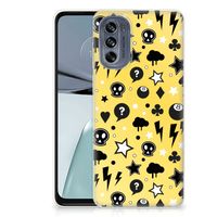 Silicone Back Case Motorola Moto G62 5G Punk Geel