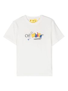 Off-White Kids t-shirt en coton à logo imprimé - Blanc