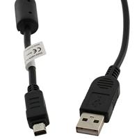 OTB USB-kabel voor Olympus CB-USB6, zwart
