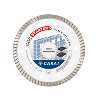 Carat CDBS125300 Diamantzaagblad voor droogzagen - 125x22,23x10mm - Tegels/Natuursteen - CDBS125300