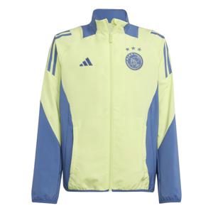 adidas Ajax Presentatie Trainingsjack 2024-2025 Kids Geel Blauw