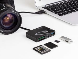 Delock 91756 kaartlezer voor XQD / SD / Micro SD-geheugenkaarten + USB Type-A-poort