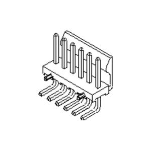 Molex 26645080 Male header, inbouw (standaard) Inhoud: 1 stuk(s) Bulk