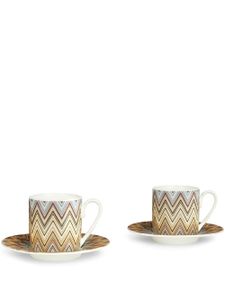 Missoni Home ensemble de tasses à café Zig Zag Jarris - Marron