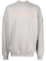 Fear Of God sweat Eternal à slogan imprimé - Gris