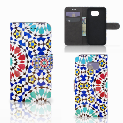 Samsung Galaxy S6 Edge Bookcase Mozaïek