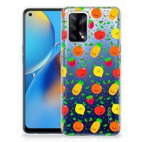 OPPO A74 4G Siliconen Case Fruits - thumbnail