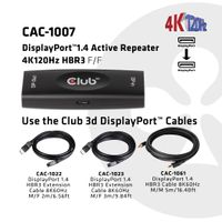 Club 3D DisplayPort 1.4 Active Repeater 4K120Hz HBR3 F/F kabel - thumbnail