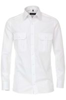 Casa Moda Modern Fit Piloot shirt ML7 (72CM+) wit - thumbnail