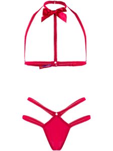 Maison Close ensemble top-culotte Le Petit Secret Harness - Rouge