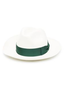 Borsalino chapeau Panama Amedeo en paille - Blanc