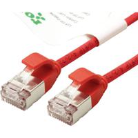 ROLINE GREEN F/UTP DataCenter Patchkabel Cat.6A (Class EA), LSOH, extra dun, rood, 0,15 m - thumbnail