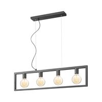 Home sweet home hanglamp Fito 4L rechthoek vlak - zwart