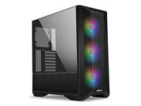 Lian Li LANCOOL II Mesh C RGB Midi-tower PC-behuizing, Gaming-behuizing Zwart 3 voorgeïnstalleerde LED-ventilators, Stoffilter, Zijvenster - thumbnail