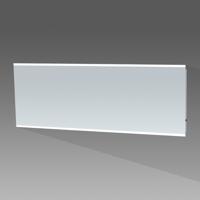 spiegel 200cm met 2x horizontale geintegreerde led- balk