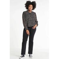 z-one slim fit jeans Push zwart