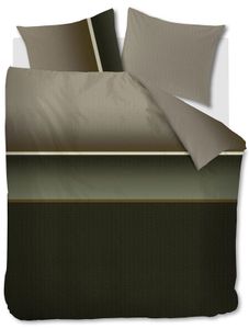 Beddinghouse Dekbedovertrek Kian Olive Green-2-persoons (200 x 200/220 cm)