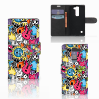 LG Spirit Wallet Case met Pasjes Punk Rock