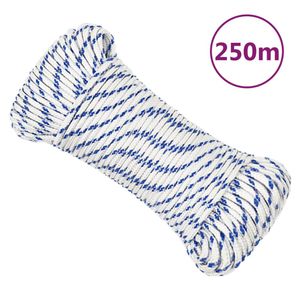 Boot touw 3 mm 250 m polypropyleen wit