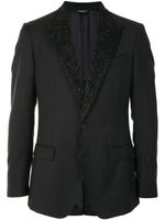 Dolce & Gabbana blazer à détails de broderies - Noir - thumbnail