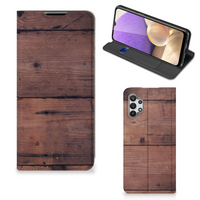 Samsung Galaxy A32 5G Book Wallet Case Old Wood - thumbnail