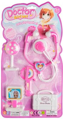 LG Imports doktersset Girl 5 delig roze/wit