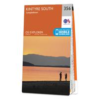 Wandelkaart - Topografische kaart 356 OS Explorer Map Kintyre South |