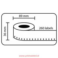 Dymo 99012 / S0722400 compatible adres label breed