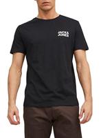 JACK & JONES heren T-Shirt Jjecorp Logo Tee Ss O-hals Noos, Zwart (Black/Slim/Small Print), XL