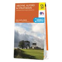 Wandelkaart - Topografische kaart OL59 OS Explorer Map Aboyne, Alford