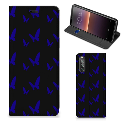 Sony Xperia 10 II Hoesje met Magneet Vlinder Patroon Sony Xperia 10 II Hoesje met Magneet Vlinder Patroon