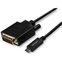 StarTech.com 3 m USB-C naar DVI kabel 1920 x 1200 zwart