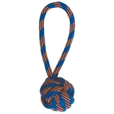 Happy Pet Ropee Bal Tugger Flostouw Blauw/Oranje 26X9X10 CM