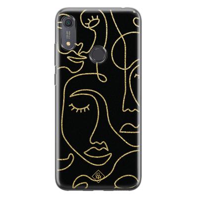 Huawei Y6 (2019) siliconen hoesje - Abstract faces