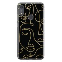 Huawei Y6 (2019) siliconen hoesje - Abstract faces