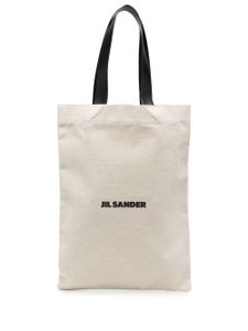 Jil Sander sac cabas à logo imprimé - Tons neutres