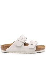 Birkenstock claquettes Arizona en daim - Blanc