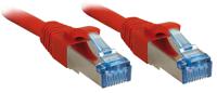 LINDY 47168 RJ45 Netwerkkabel, patchkabel CAT 6A S/FTP 10.00 m Rood 1 stuk(s)