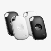 Tile by Life360 Pro (2024) – Krachtige Bluetooth-tracker, sleutelfinder en itemfinder voor sleutels, tassen en meer. Zowel iOS- als Android-compatibel. Telefoonfinder. 4-pack (zwart/wit)