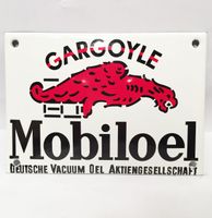 Gargoyle Mobiloel Emaille Bord - thumbnail