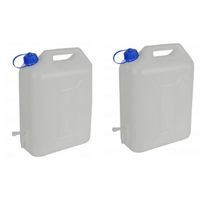 2x Jerrycan voor water met kraantje 10 liter - thumbnail