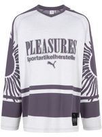 PUMA x Pleasures sweat à logo imprimé - Blanc