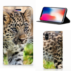 Apple iPhone X | Xs Hoesje maken Baby Luipaard