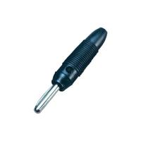 Unbekannt BKL Electronic 072150-P banaanstekker, recht, diameter van de pen: 4 mm, zwart, 1 stuk