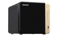 QNAP TS-464 NAS Tower Ethernet LAN Zwart N5095 - thumbnail