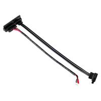 SilverStone SST-CP12 - adapterkabel, Intel 5-pins stroomaansluiting + 7-pins standaard SATA data-aansluiting naar gecombineerde SATA 22-pins voeding & data-aansluiting