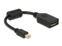 Delock 65554 Adapter mini DisplayPort male naar DisplayPort female 8K zwart - thumbnail