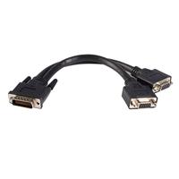 StarTech.com DMS-59 Adapter Y-kabel - DMS59 LFH59 (DMS60/LFH60) (stekker) 59 pin naar 2 x VGA (vrouwelijk) 15 pin - splitter - kabellengte 30cm