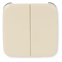 Busch-Jaeger SI wipplaat dubbel v inbouwschakelaar creme