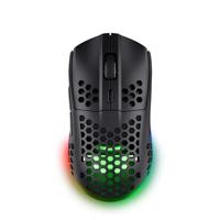 Trust Gaming GXT 929 Helox Ultralichte Draadloze Gaming Muis 75g, Batterijduur 80h, 2.4 GHz Micro-USB, Aanpasbare DPI 800-4800, LED Oplaadbare Gaming Mouse voor PC Computer Laptop - Zwart